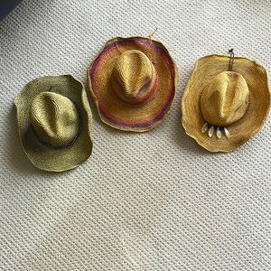 Collection of three Flora Bella moldable hats bought from REVOLVE